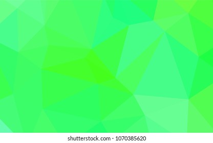 Light Green, Yellow vector low poly layout. Polygonal abstract illustration with gradient. A completely new design for your business.