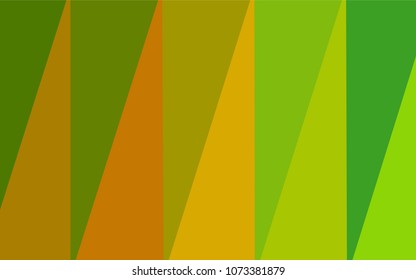 Light Green, Yellow vector low poly layout. A completely new color illustration in a  polygonal style. That pattern can be used as a part of a brand book.
