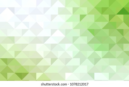 Light Green, Yellow vector low poly pattern. Creative geometric illustration in Origami style with gradient. The completely new template can be used for your brand book.