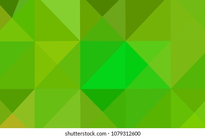 Light Green, Yellow vector low poly layout. Shining colored illustration in a new style. The template for cell phone's backgrounds.