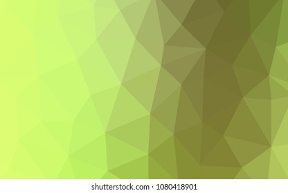 Light Green, Yellow vector low poly cover. A completely new color illustration in a polygonal style. Brand new design for your business.