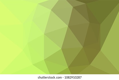 Light Green, Yellow vector low poly cover. A completely new color illustration in a polygonal style. Brand new design for your business.