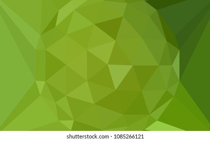 Light Green, Yellow vector low poly cover with a diamond. Modern abstract illustration with triangles. A completely new design for your leaflet.