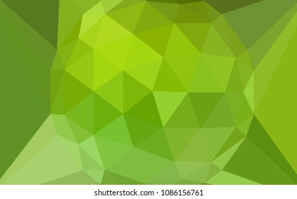 Light Green, Yellow vector low poly cover with a diamond. Illustration in Origami style with gradient. A new texture for your web site.