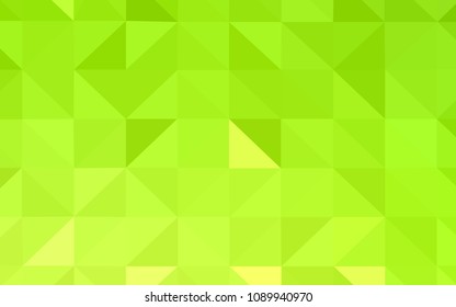 Light Green, Yellow vector low poly texture. A completely new color illustration in a polygonal style. Brand new style for your business design.