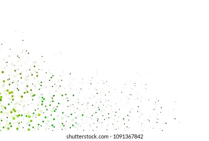 Light Green, Yellow vector low poly background. A sample with a polygonal design. Illustration in polygonal style with repeating squares
