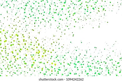 Light Green, Yellow vector low poly background. A sample with a polygonal design. Illustration in polygonal style with repeating squares