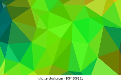 Light Green, Yellow vector low poly cover. Modern geometrical abstract illustration with gradient. A completely new template for your business design.