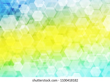 Light Green, Yellow vector low poly background. Colorful abstract illustration with gradient. The completely new template can be used for your brand book.