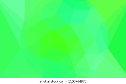 Light Green, Yellow vector low poly texture with a diamond. Modern abstract illustration with triangles. Textured pattern for your backgrounds.