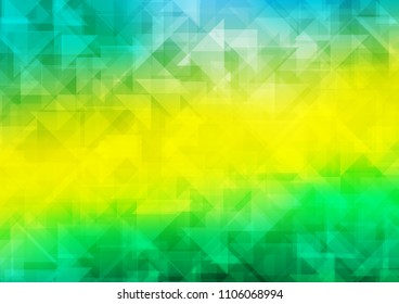 Light Green, Yellow vector low poly low poly. Colorful abstract illustration with gradient. Brand new design for your business.