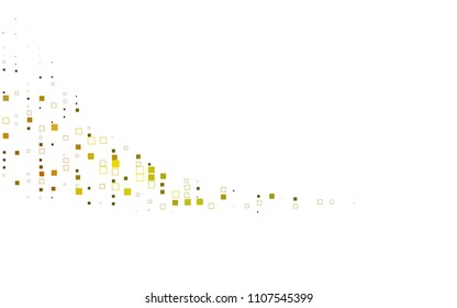 Light Green, Yellow vector low poly background. A sample with a polygonal design. Illustration in polygonal style with repeating squares