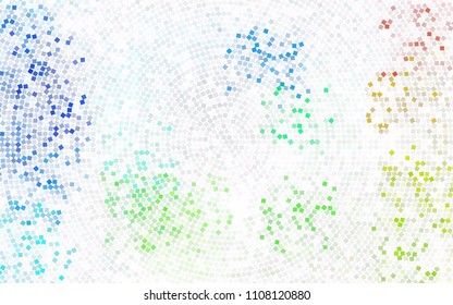 Light Green, Yellow vector low poly background. A sample with a polygonal design. Illustration in polygonal style with repeating squares