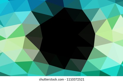 Light Green, Yellow vector low poly. Modern geometrical abstract illustration with gradient. A new texture for your design.