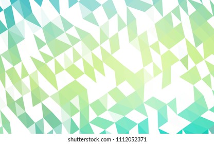 Light Green, Yellow vector low poly layout. Creative geometric illustration in Origami style with gradient. Brand new style for your business design.