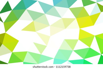Light Green, Yellow vector low poly low poly. Shining colored illustration in a Brand new style. A completely new design for your business.