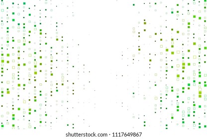Light Green, Yellow vector low poly background. A sample with a polygonal design. Illustration in polygonal style with repeating squares