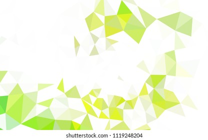 Light Green, Yellow vector low poly layout. Colorful illustration in polygonal style with gradient. Pattern for a brand book's backdrop.