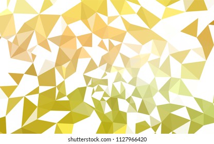 Light Green, Yellow vector low poly cover. A completely new color illustration in a polygonal style. Textured pattern for your backgrounds.