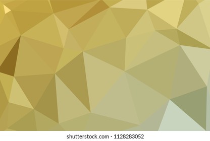 Light Green, Yellow vector low poly cover. Creative geometric illustration in Origami style with gradient. New template for your brand book.