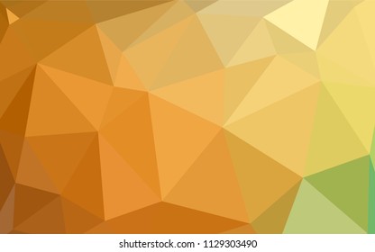 Light Green, Yellow vector low poly texture. Creative illustration in halftone style with triangles. A completely new design for your leaflet.
