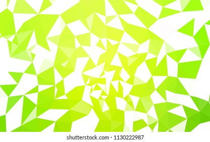 Light Green, Yellow vector low poly layout. A sample with polygonal shapes. Brand new style for your business design.