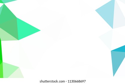 Light Green, Yellow vector low poly texture. Modern abstract illustration with triangles. Template for cell phone's backgrounds.