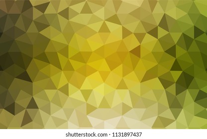 Light Green, Yellow vector low poly layout. A completely new color illustration in a polygonal style. Pattern for a brand book's backdrop.