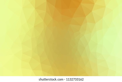 Light Green, Yellow vector low poly texture. Polygonal abstract illustration with gradient. Brand new style for your business design.