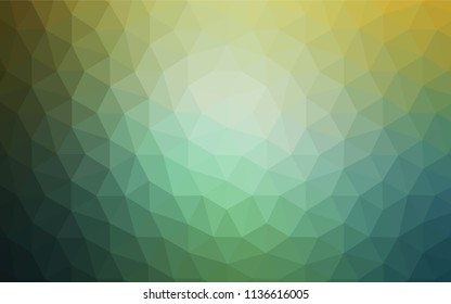 Light Green, Yellow vector low poly texture. Creative geometric illustration in Origami style with gradient. A new texture for your web site.