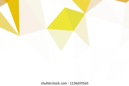 Light Green, Yellow vector low poly layout. A sample with polygonal shapes. Polygonal design for your web site.