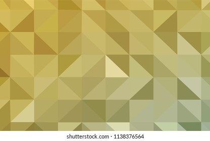 Light Green, Yellow vector low poly cover. Colorful abstract illustration with triangles. Best triangular design for your business.