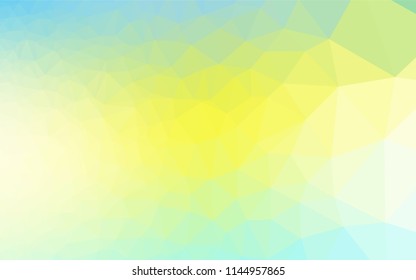 Light Green, Yellow vector low poly layout. Shining colored illustration in a Brand new style. The best triangular design for your business.