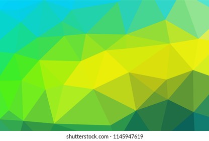 Light Green, Yellow vector low poly layout. Colorful illustration in abstract style with gradient. The elegant pattern can be used as part of a brand book.