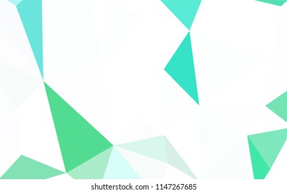 Light Green, Yellow vector low poly cover. Colorful illustration in abstract style with triangles. Brand new style for your business design.