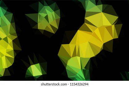 Light Green, Yellow vector low poly texture. Colorful illustration in abstract style with gradient. A completely new template for your business design.