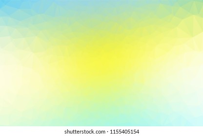 Light Green, Yellow vector low poly layout. A completely new color illustration in a vague style. The polygonal design can be used for your web site.