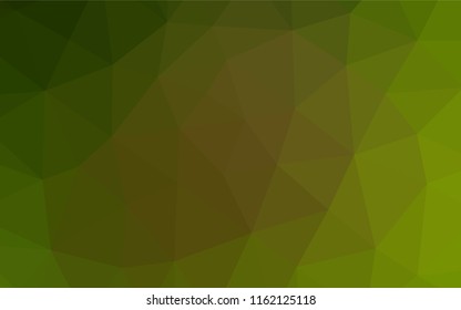 Light Green, Yellow vector low poly cover. An elegant bright illustration with gradient. The completely new template can be used for your brand book.