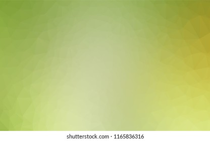 Light Green, Yellow vector low poly layout. A sample with polygonal shapes. A completely new design for your business.