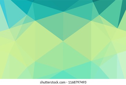 Light Green, Yellow vector low poly layout. Brand new colored illustration in blurry style with gradient. The completely new template can be used for your brand book.
