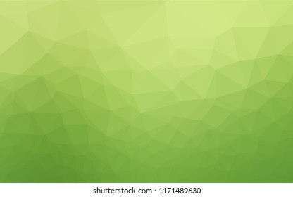 Light Green, Yellow vector low poly cover. Triangular geometric sample with gradient.  A completely new design for your business.