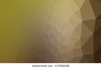 Light Green, Yellow vector low poly cover. Colorful illustration in abstract style with gradient. The textured pattern can be used for background.