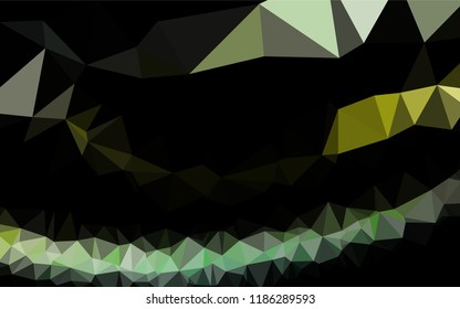 Light Green, Yellow vector low poly cover. An elegant bright illustration with gradient. The polygonal design can be used for your web site.