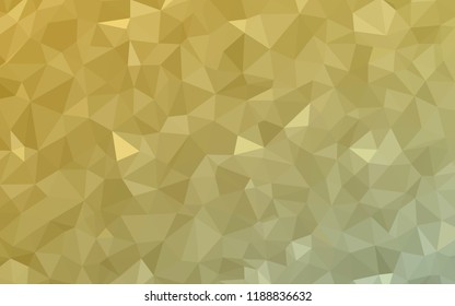 Light Green, Yellow vector low poly texture. Geometric illustration in Origami style with gradient.  A completely new design for your leaflet.