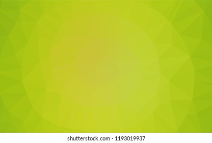 Light Green, Yellow vector low poly cover. A sample with polygonal shapes. The template can be used as a background for cell phones.