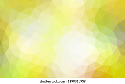 Light Green, Yellow vector low poly layout. A sample with polygonal shapes. Template for cell phone's backgrounds.