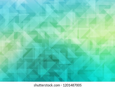 Light Green, Yellow vector low poly layout. An elegant bright illustration with gradient. The textured pattern can be used for background.