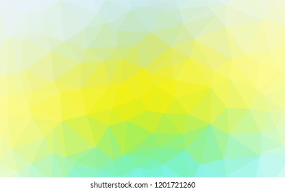 Light Green, Yellow vector low poly cover. A sample with polygonal shapes. A completely new design for your business.