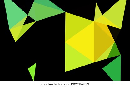 Light Green, Yellow vector low poly layout. Brand new colored illustration in blurry style with gradient. The elegant pattern can be used as part of a brand book.