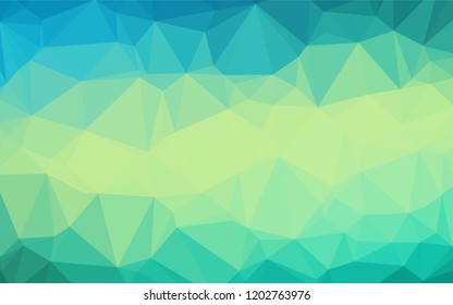 Light Green, Yellow vector low poly layout. Shining colored illustration in a Brand new style. The polygonal design can be used for your web site.